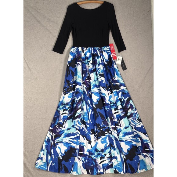 NWT Aidan Mattox Gown Women’s Size 8 Layered Maxi $440 MSRP Wedding‎ Guest Prom - Picture 2 of 16